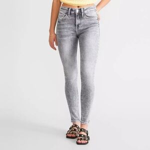 Flying Monkey High Rise Ankle Skinny Grey Bee Balm 25 X 29 NWT Buckle Stretch